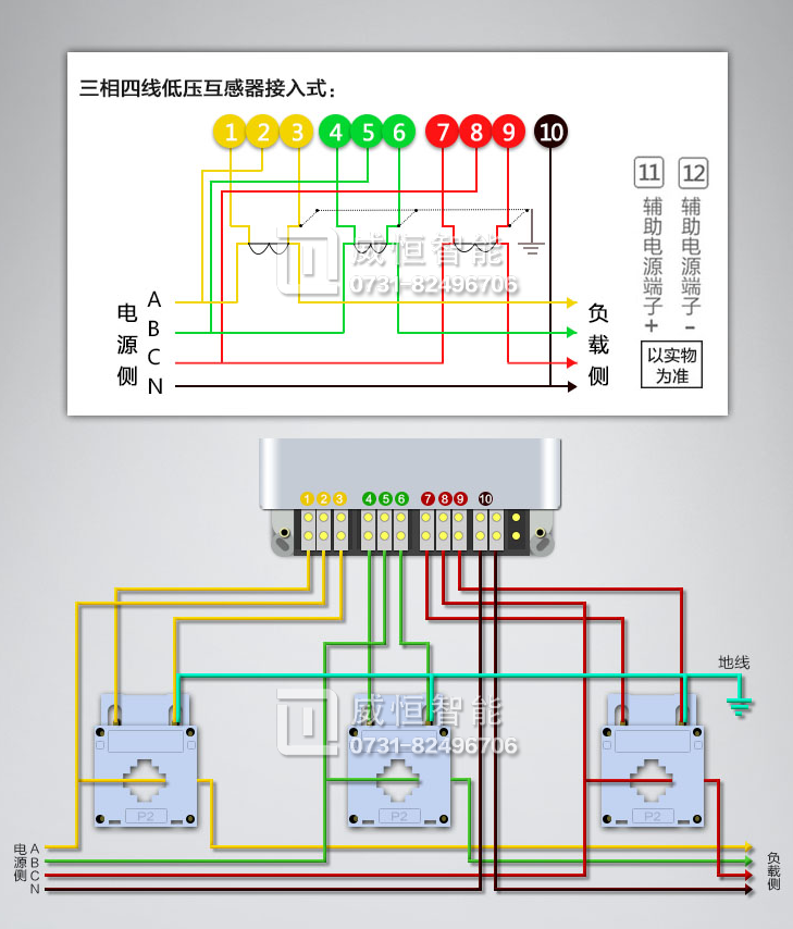 互感电表配电箱接线图图片